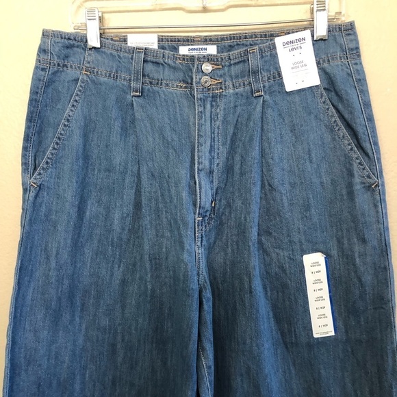 Denizen from Levi’s Denim High Rise Loose Wide Leg Jeans Size 8/W29 - Picture 6 of 16